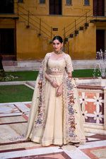 Raspberry Sequins and Embroidered Lehenga Set