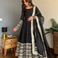 Rayon Cording Embroidered Gown Set with Dupatta