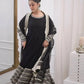 Rayon Cording Embroidered Gown Set with Dupatta