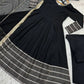 Rayon Cording Embroidered Gown Set with Dupatta