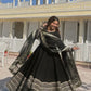 Rayon Cording Embroidered Gown Set with Dupatta