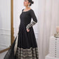 Rayon Cording Embroidered Gown Set with Dupatta