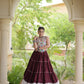 Rayon Kutchi Embroidered Lehenga Set