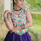 Rayon Kutchi Embroidered Lehenga Set