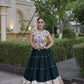 Rayon Kutchi Embroidered Lehenga Set