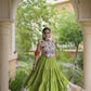 Rayon Kutchi Embroidered Lehenga Set
