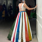 Rayon Mirror Gamthi Multicolor Lehenga Set