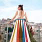 Rayon Mirror Gamthi Work Multicolor Lehenga Set