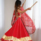 Rayon Mirror Work Lehenga Set with Dupatta