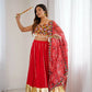 Rayon Mirror Work Lehenga Set with Dupatta