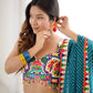Rayon Multicolor Lehenga Set with Gamthi Mirror Work Blouse