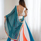 Rayon Multicolor Lehenga Set with Gamthi Mirror Work Blouse