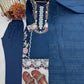 Rayon Satin Threadwork Suit