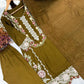 Rayon Satin Threadwork Suit