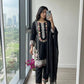 Rayon Satin Threadwork Suit