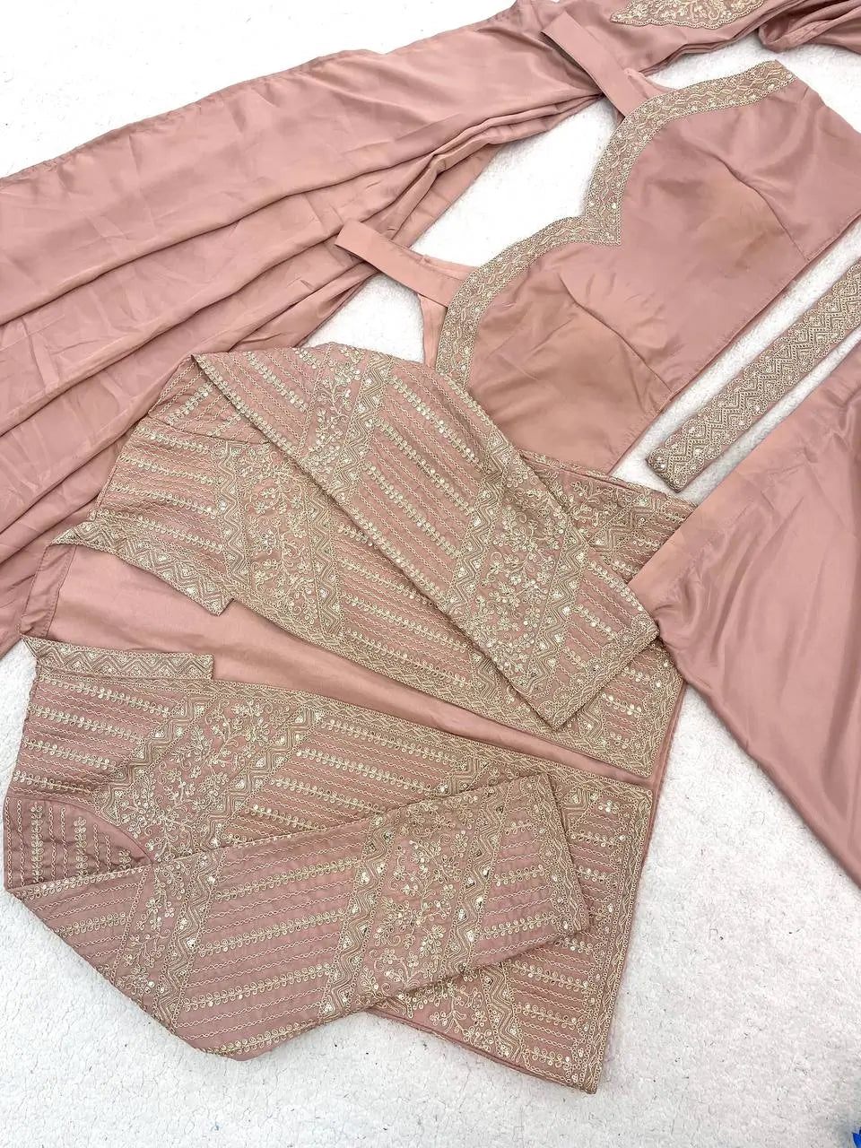 Ready To Wear Crep Silk Saree With Jacket
