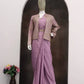 Ready To Wear Crep Silk Saree With Jacket