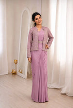 Ready To Wear Crep Silk Saree With Jacket