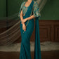Ready to Wear Crepe Silk Saree with Embroidered Jacket and Blouse