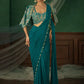 Ready to Wear Crepe Silk Saree with Embroidered Jacket and Blouse
