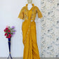 Ready to Wear Crepe Silk Saree with Embroidered Jacket and Blouse