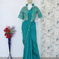 Ready to Wear Crepe Silk Saree with Embroidered Jacket and Blouse