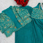 Ready to Wear Crepe Silk Saree with Embroidered Jacket and Blouse
