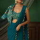 Ready to Wear Crepe Silk Saree with Embroidered Jacket and Blouse