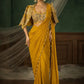 Ready to Wear Crepe Silk Saree with Embroidered Jacket and Blouse