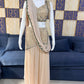 Ready to Wear Crushed Faux Georgette Mirror Work Saree for Wedding and Party Wear