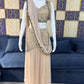 Ready to Wear Crushed Faux Georgette Mirror Work Saree for Wedding and Party Wear