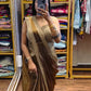 Ready to Wear Fandy Satin Saree with Embroidered Blouse