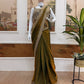 Ready to Wear Fandy Satin Saree with Embroidered Blouse