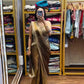 Ready to Wear Fandy Satin Saree with Embroidered Blouse
