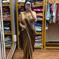 Ready to Wear Fandy Satin Saree with Embroidered Blouse