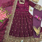 Ready to Wear Two Tone Anarkali Gown Set