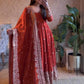 Ready to Wear Two Tone Anarkali Gown Set