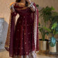 Ready to Wear Two Tone Anarkali Gown Set