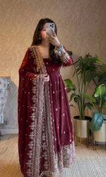 Ready to Wear Two Tone Anarkali Gown Set