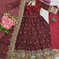 Ready to Wear Two Tone Anarkali Gown Set