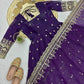Ready to Wear Two Tone Anarkali Gown Set
