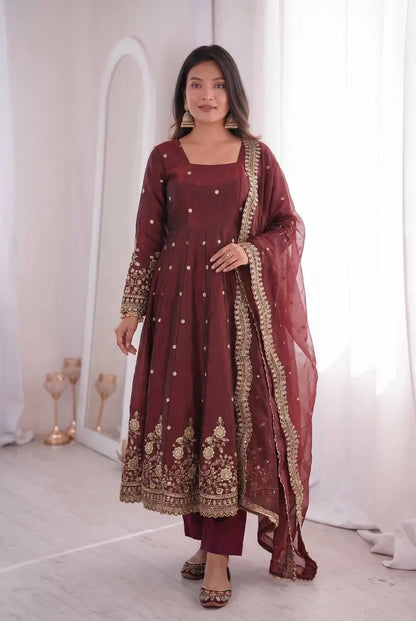 Ready to Wear Two Tone Anarkali Set