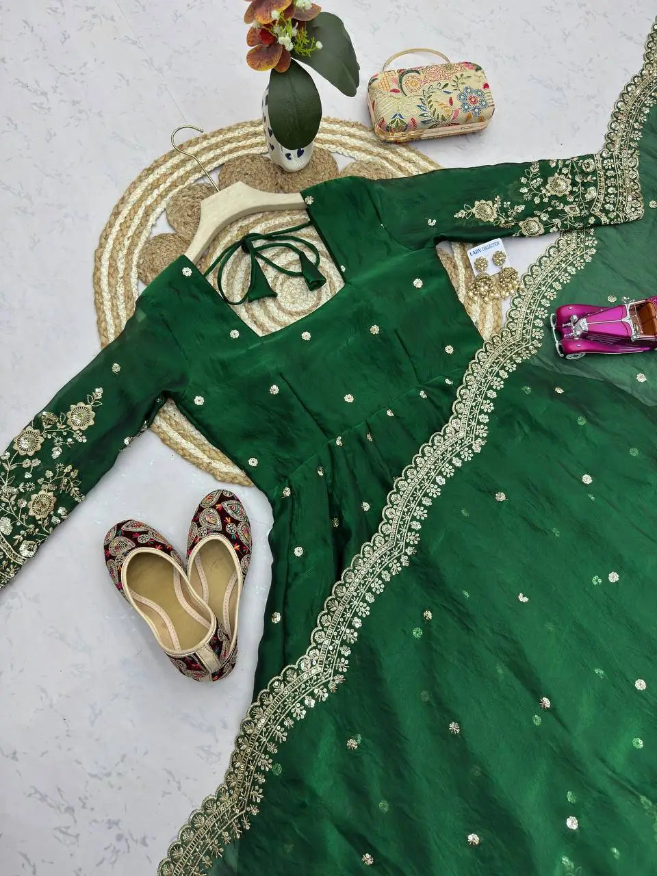 Ready to Wear Two Tone Anarkali Set