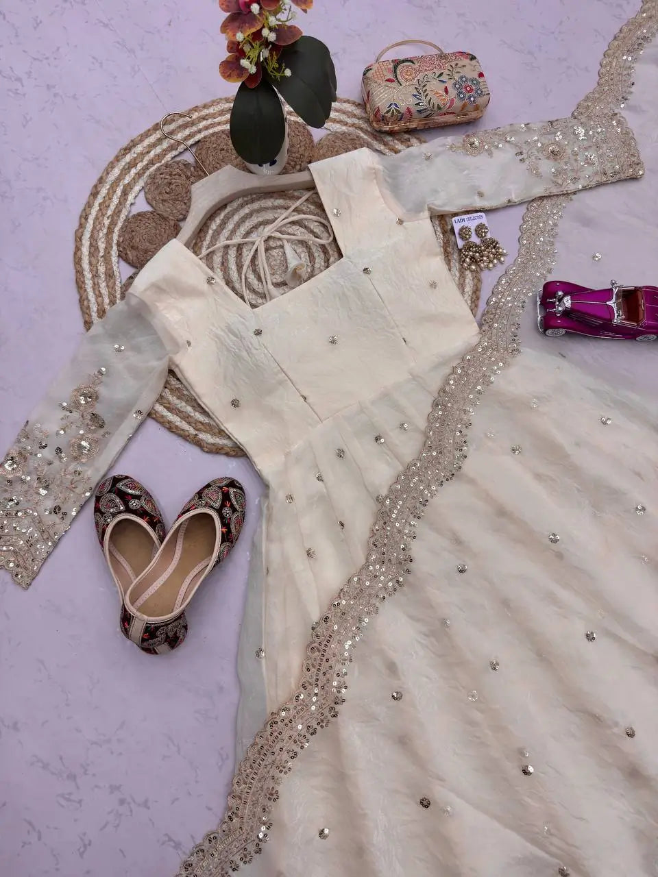Ready to Wear Two Tone Anarkali Set