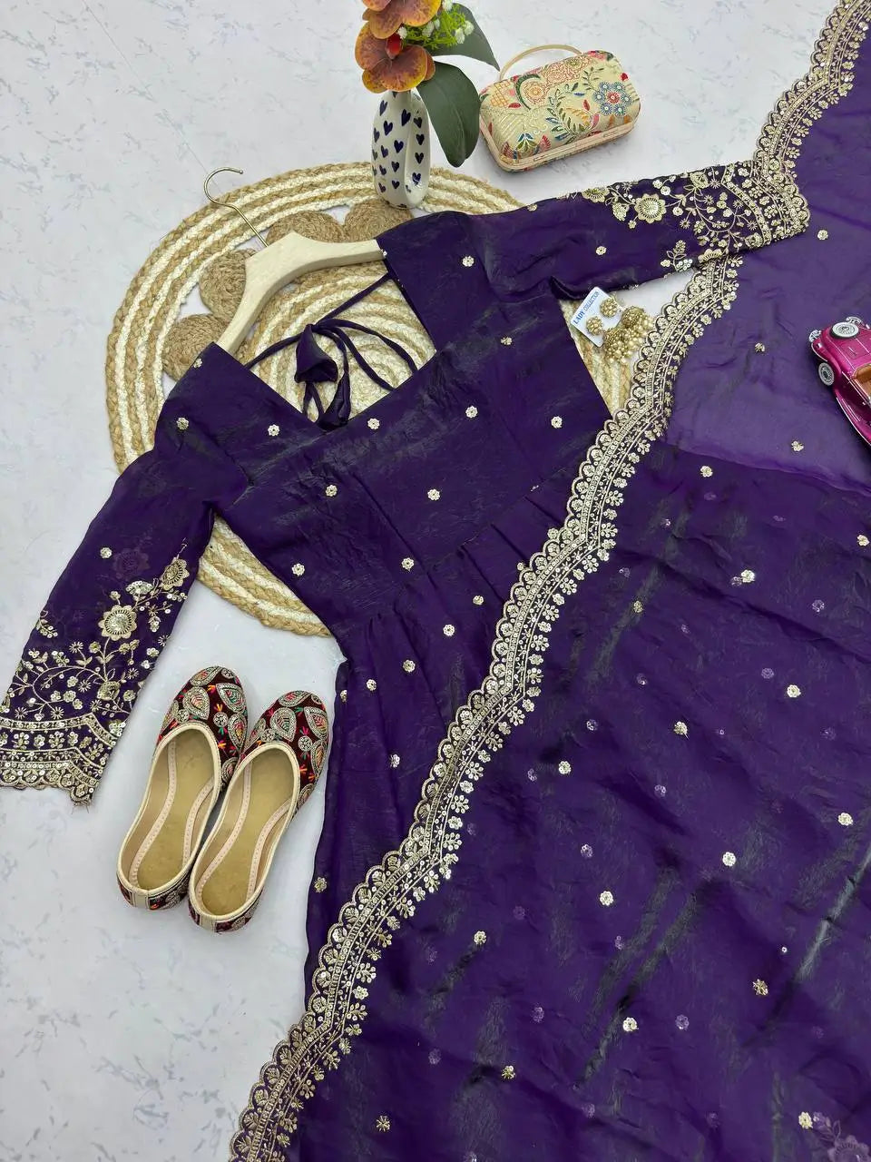 Ready to Wear Two Tone Anarkali Set