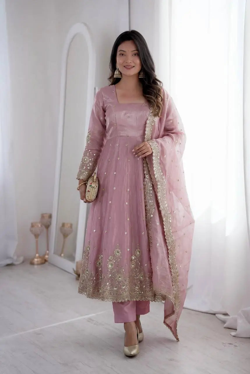 Ready to Wear Two Tone Anarkali Set