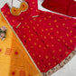 Red Foux Georgette Printed Suit Set for Festive and Party Wear