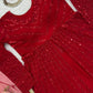Red Fox Georgette Embroidered Lehenga Set with Dupatta