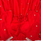Red Georgette Embroidered Anarkali Set with Dupatta
