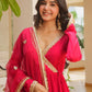 Red Gota Patti Anarkali